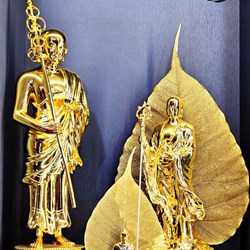 Tác phẩm nghệ thuật, quà tặng lưu niệm, Tượng phật và lá bồ đề mạ vàng