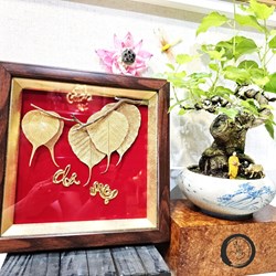 Tác phẩm nghệ thuật, quà tặng lưu niệm, tranh lá bồ đề