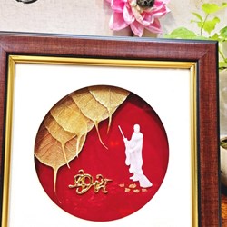 Tác phẩm nghệ thuật, quà tặng lưu niệm, tranh lá bồ đề