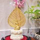 Tác phẩm nghệ thuật, quà tặng lưu niệm, lá bồ đề mạ vàng 24K