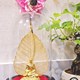 Tác phẩm nghệ thuật, quà tặng lưu niệm, lá bồ đề mạ vàng 24K