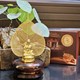 Tượng phật và lá Bồ đề mạ vàng 24K để xe ô tô