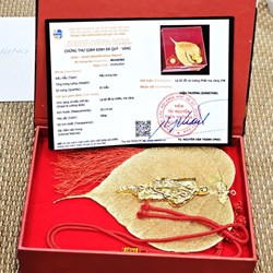 Tác phẩm nghệ thuật, quà tặng lưu niệm, lá bồ đề mạ vàng và tượng thầy Minh Tuệ