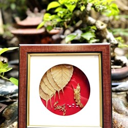 Tác phẩm nghệ thuật, Tranh lá bồ đề mạ vàng